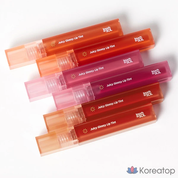 Тинт для губ Touch in Sol Vegan Again Juicy Glossy Lip Tint, оттенок Smile Peach, 3.9 г, 1 шт.