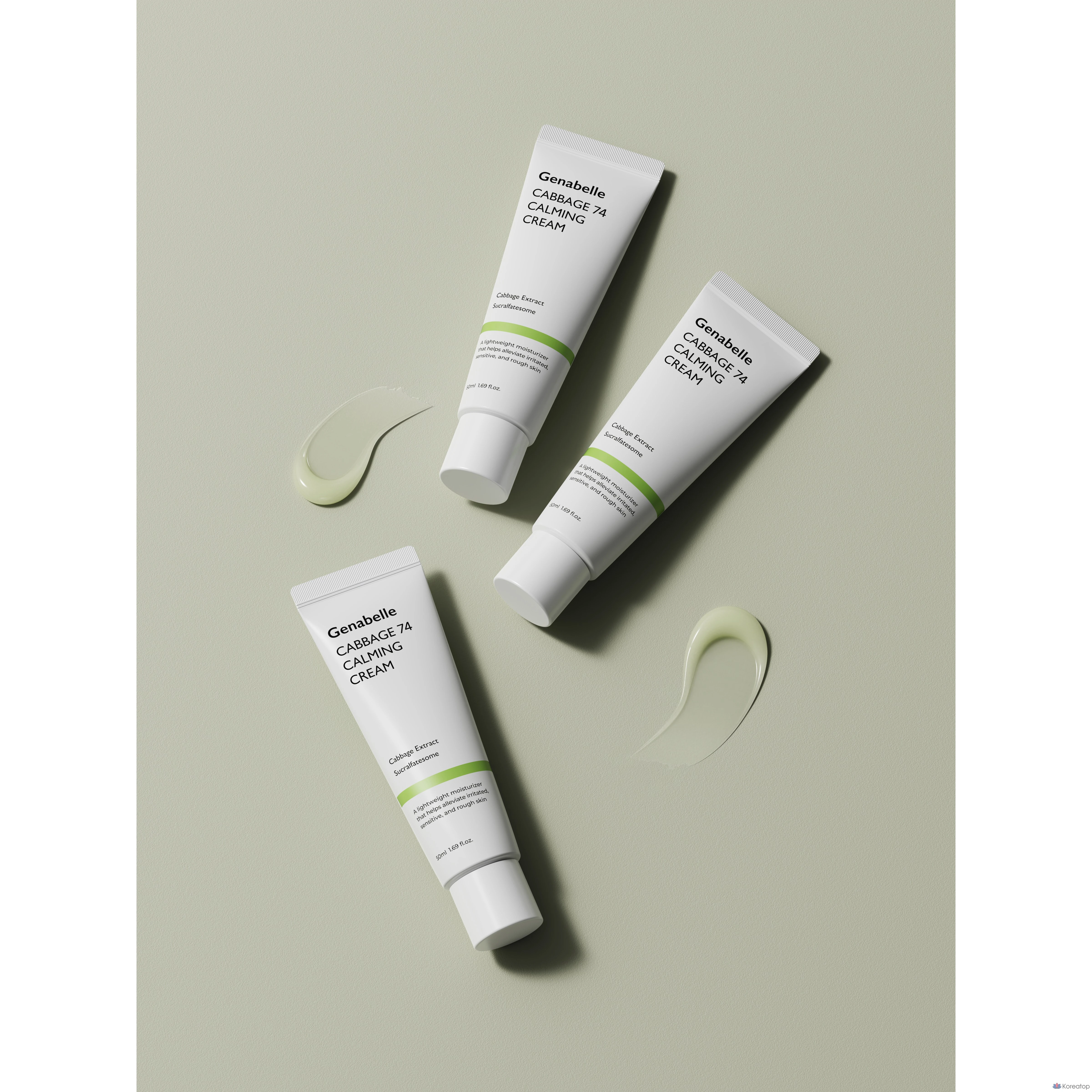 Крем для лица Genabelle Cabbage 74 Calming Moisture Cream, 50 мл, 1 шт.