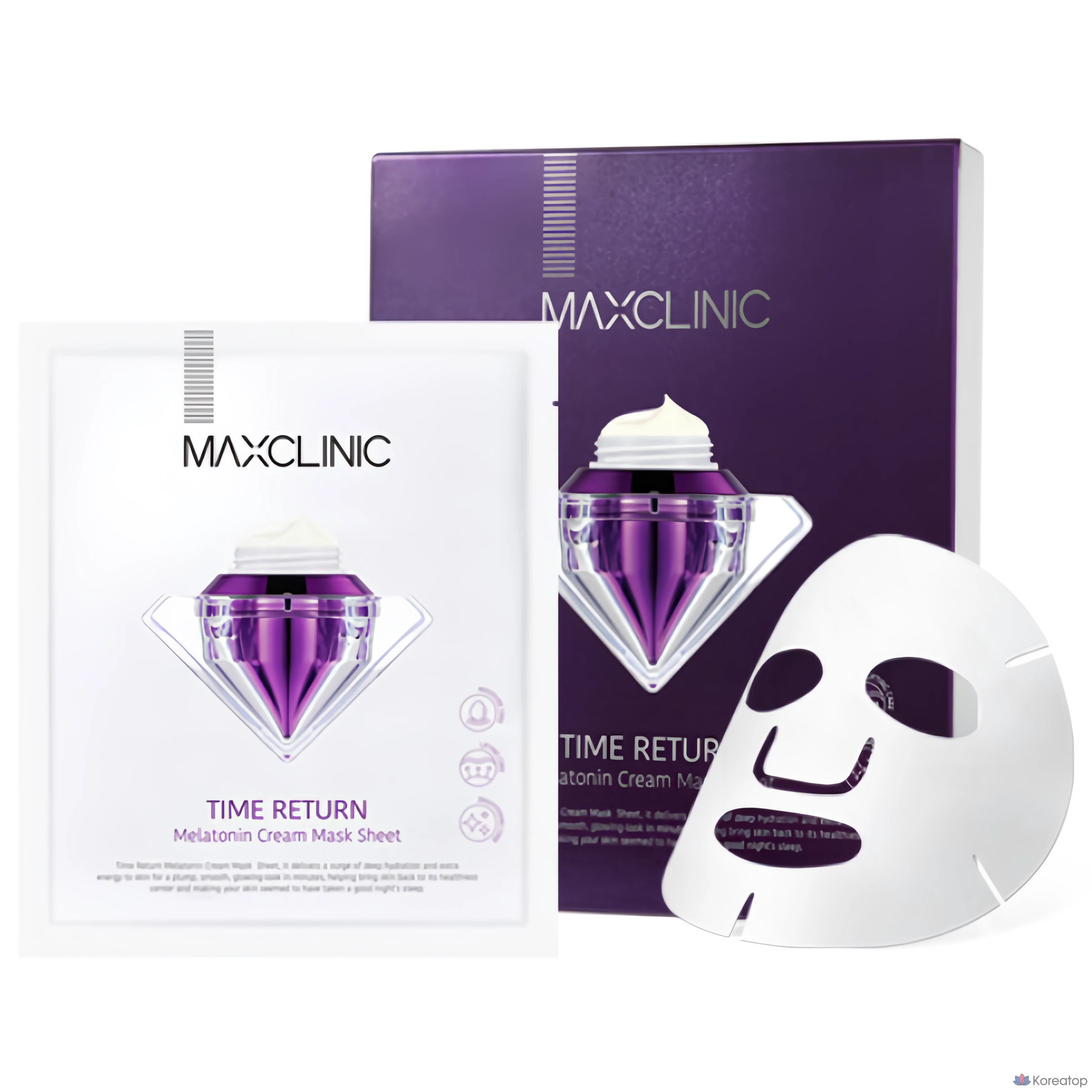 Тканевая маска для лица MAXCLINIC Time Return Melatonin Mask, 4 шт.