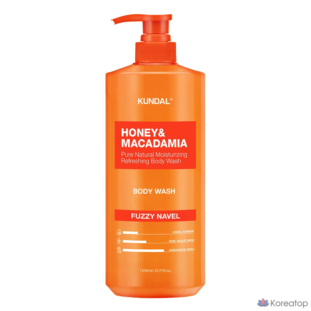 Гель для душа Kundal Pure Body Wash Body Cleanser Purgeneable, 1.058 л, 1 шт.