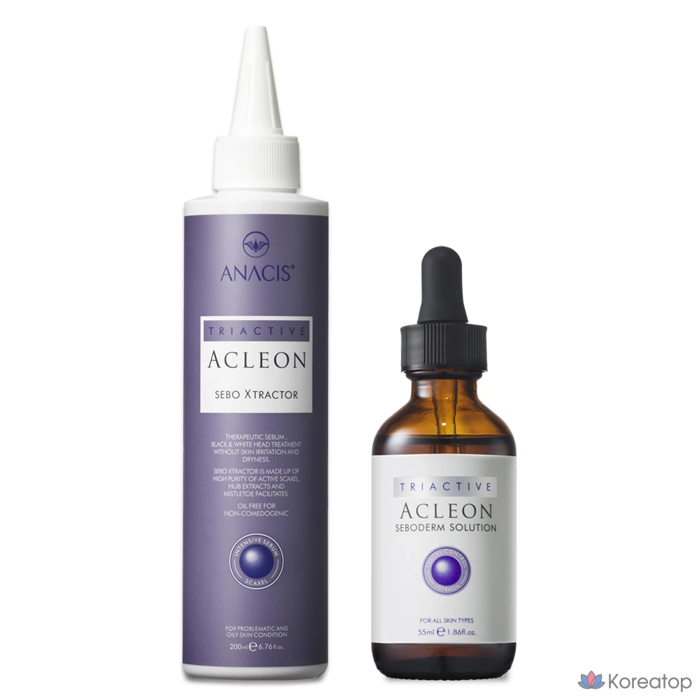 Ампульная сыворотка ANACIS Acleon Blackhead Sebum Softener Acne Pore Ampoule 2-piece Set, 255 мл, 1 шт.