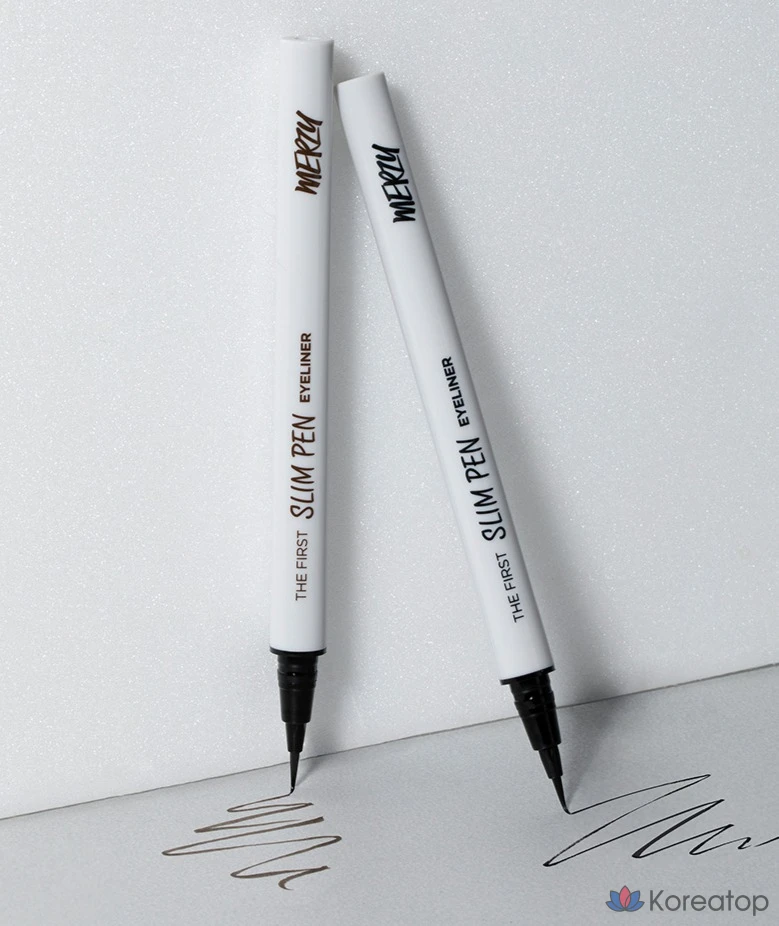 Подводка для глаз MERZY The First Slim Pen Eyeliner, оттенок SP2 Choco Fudge, 0.45 г, 1 шт.