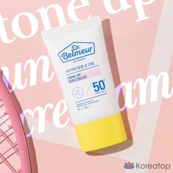 Солнцезащитный крем The Face Shop Dr. Belmeur UV Derma Tone-Up SPF50+ PA++++, 50 мл, 1 шт.
