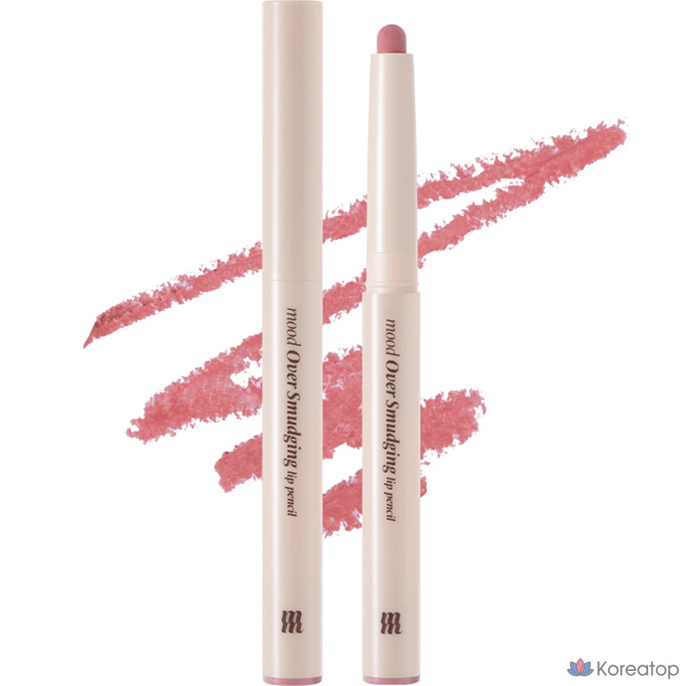 Карандаш для губ MERZY Mood Over Smudging Lip Pencil, оттенок ML2 Low Pink, 0.9 г, 1 шт.