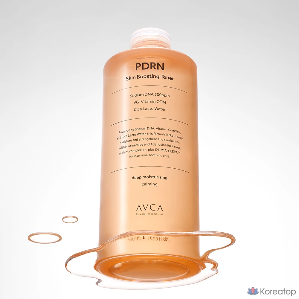 Тонер AVCA PDRN Salmon Essence Skin Boosting Toner, 400 мл, 1 шт.