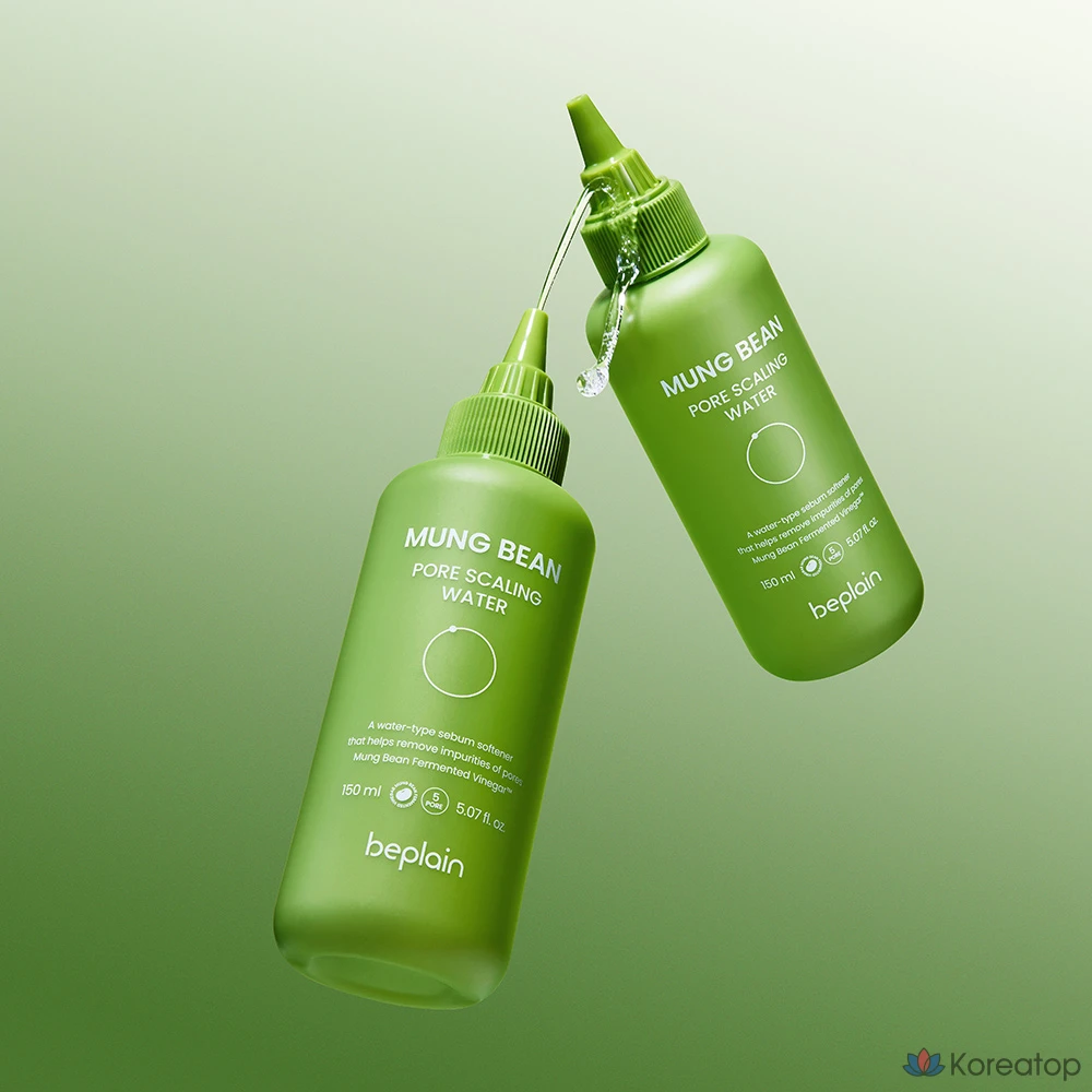 Набор для ухода Beplain Mung Bean Pore Scaling Water Set (Тонер 150 мл + Ватные диски 40 шт.), 1 шт.