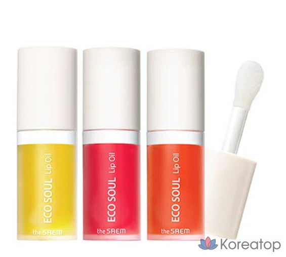 Бальзам для губ The Saem Eco Soul Lip Oil, оттенок Honey Honey, 6 мл, 1 шт.