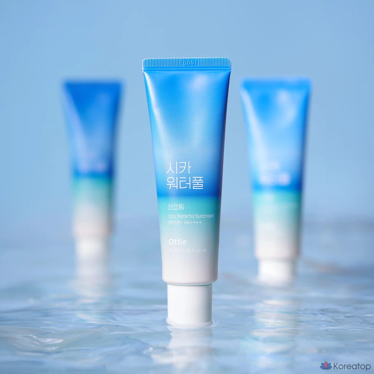 Солнцезащитный крем Ottie Cica Waterful Sun Cream SPF50+ PA++++, 50 мл, 1 шт.