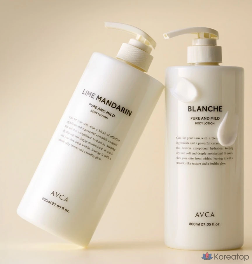 Лосьон для тела AVCA Pure & Mild Ceramide Body Lotion Tulip Veil, 800 мл, 1 шт.