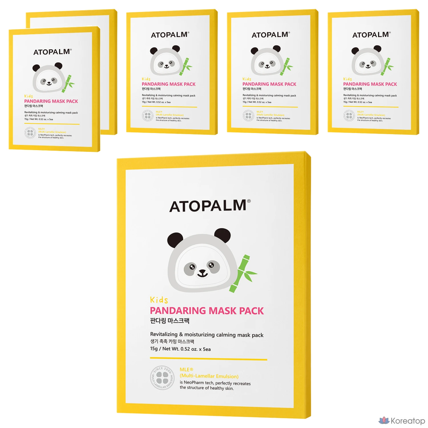 Тканевая маска для лица Atopalm Panda Ring Mask Pack, 15 г, 30 шт.