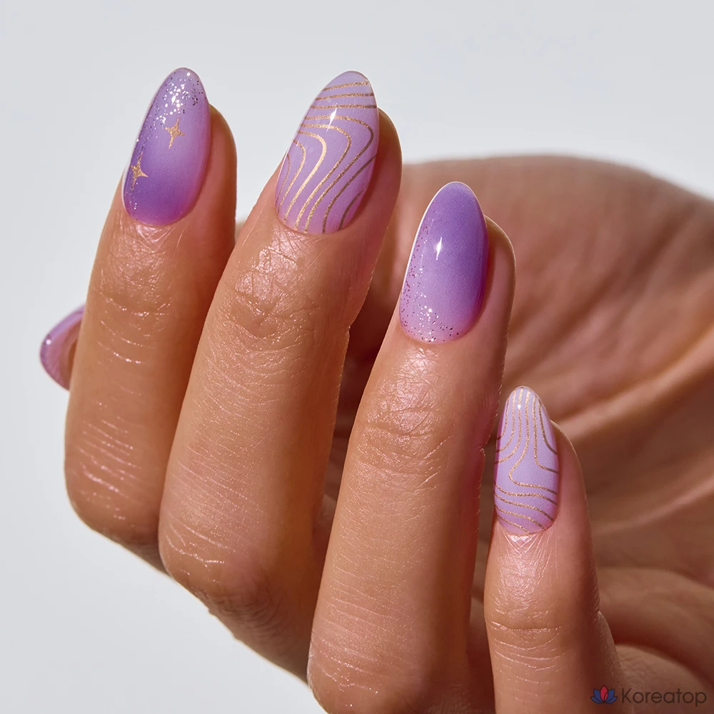 Гель-лак для ногтей Ohora Real Gel Tip, оттенок Golden Veil, 1 шт.