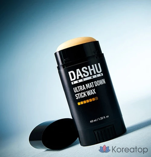 Воск для укладки волос DASHU For Men Premium Ultra Matte Down Stick Hair Wax, 40 мл, 1 шт.