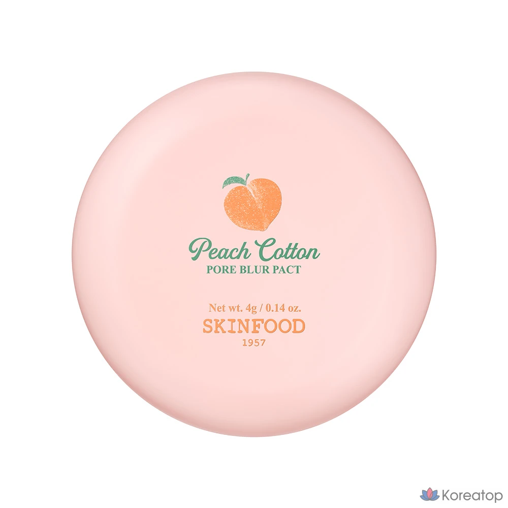 Пудра-компакт Skinfood Peach Pore Blur Pact, 4 г, 1 шт.