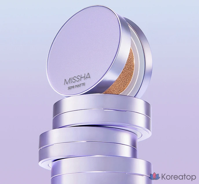 Кушон Missha Layering Fit Cushion Foundation Semi-Matte Refill, оттенок 21, 14 г, 1 шт., фото 2