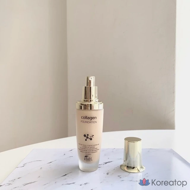 Тональный крем Ekel Collagen Foundation, оттенок Light Beige 21, 50 мл, 1 шт.