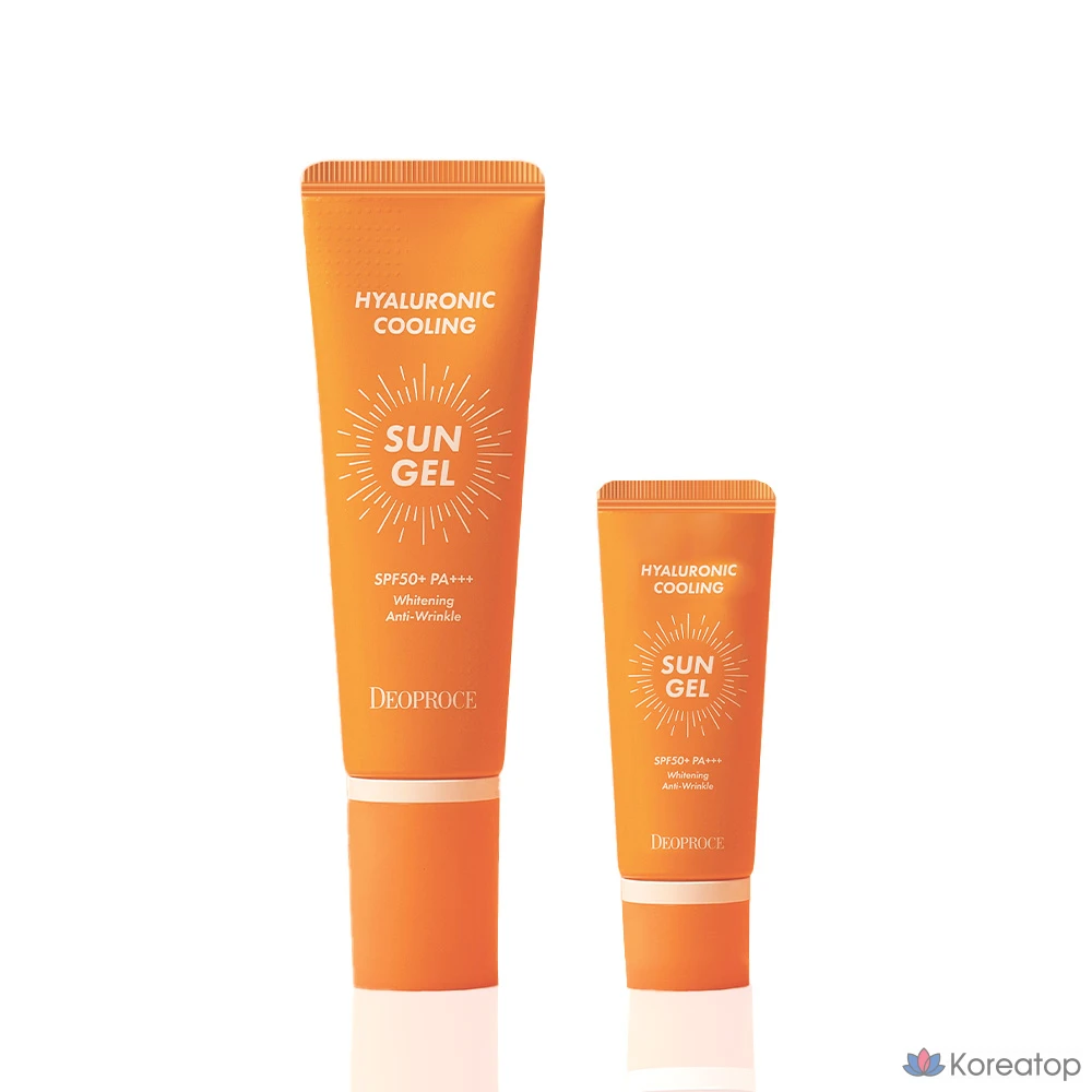 Солнцезащитный крем Deoproce Hyaluronic Cooling Sun Gel Special Edition SPF50+ PA+++, 70 г, 1 шт.