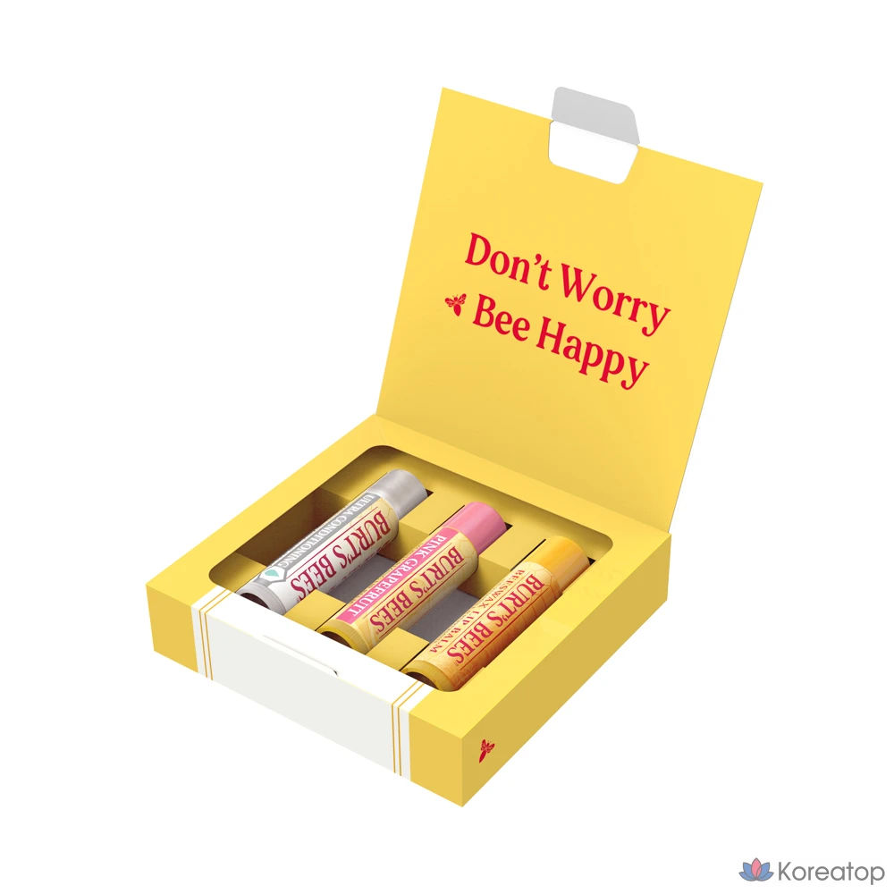 Набор для ухода Burt's Bees Lip Collection 3-piece Set (Lip Balm 3 types), 1 шт.