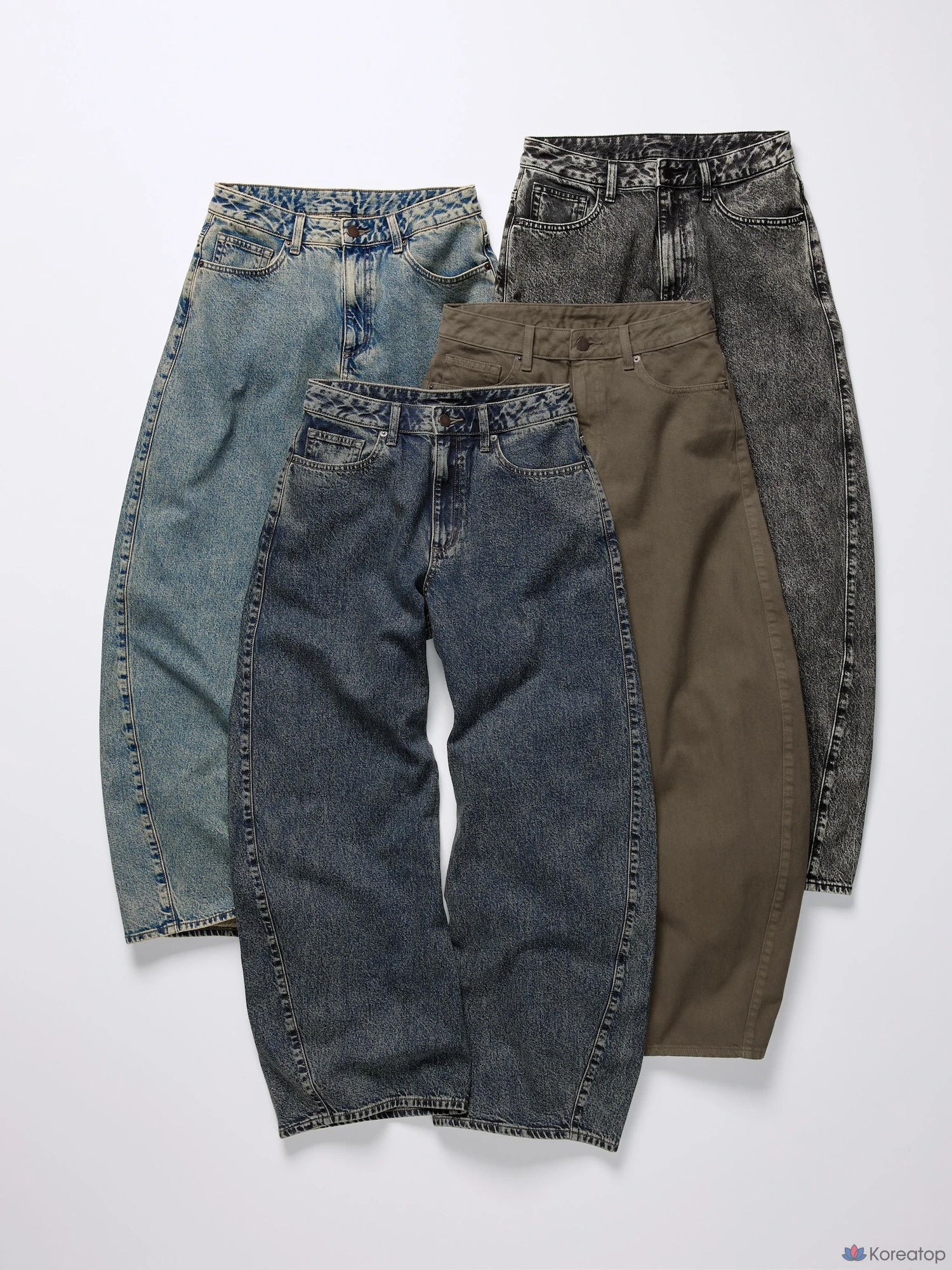 Джинсы Uniqlo 3D Barrel Jeans, длина ноги 72.5-75.5 см, фото 5