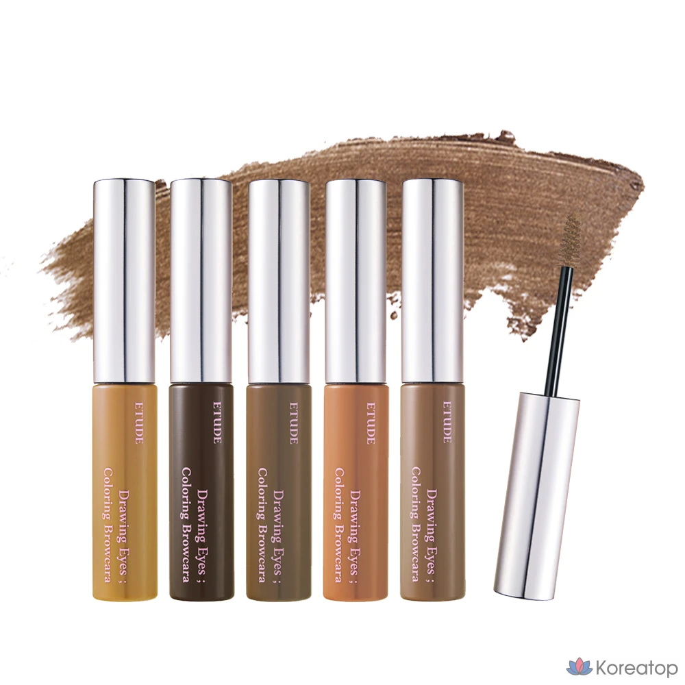 Броу-кара Etude House Drawing Eyes Coloring Browcara, оттенок 5 Ash Brown, 6 мл, 1 шт., фото 4