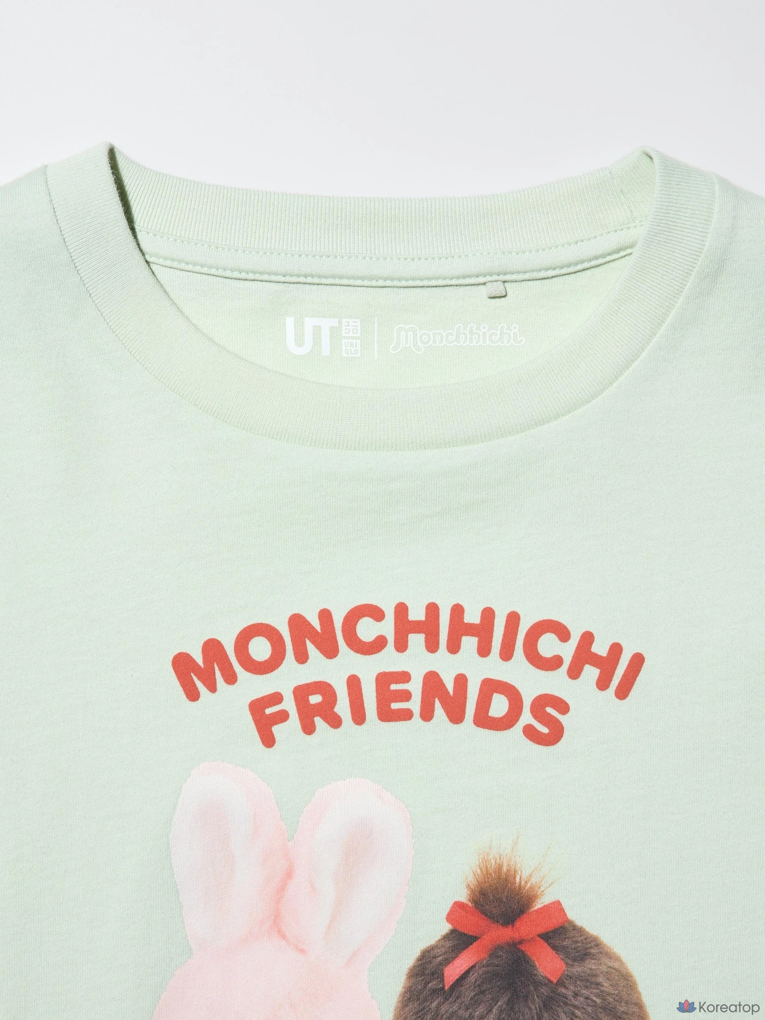 Футболка для девочек Uniqlo Monchhichi UT Graphic T-Shirt, черный
