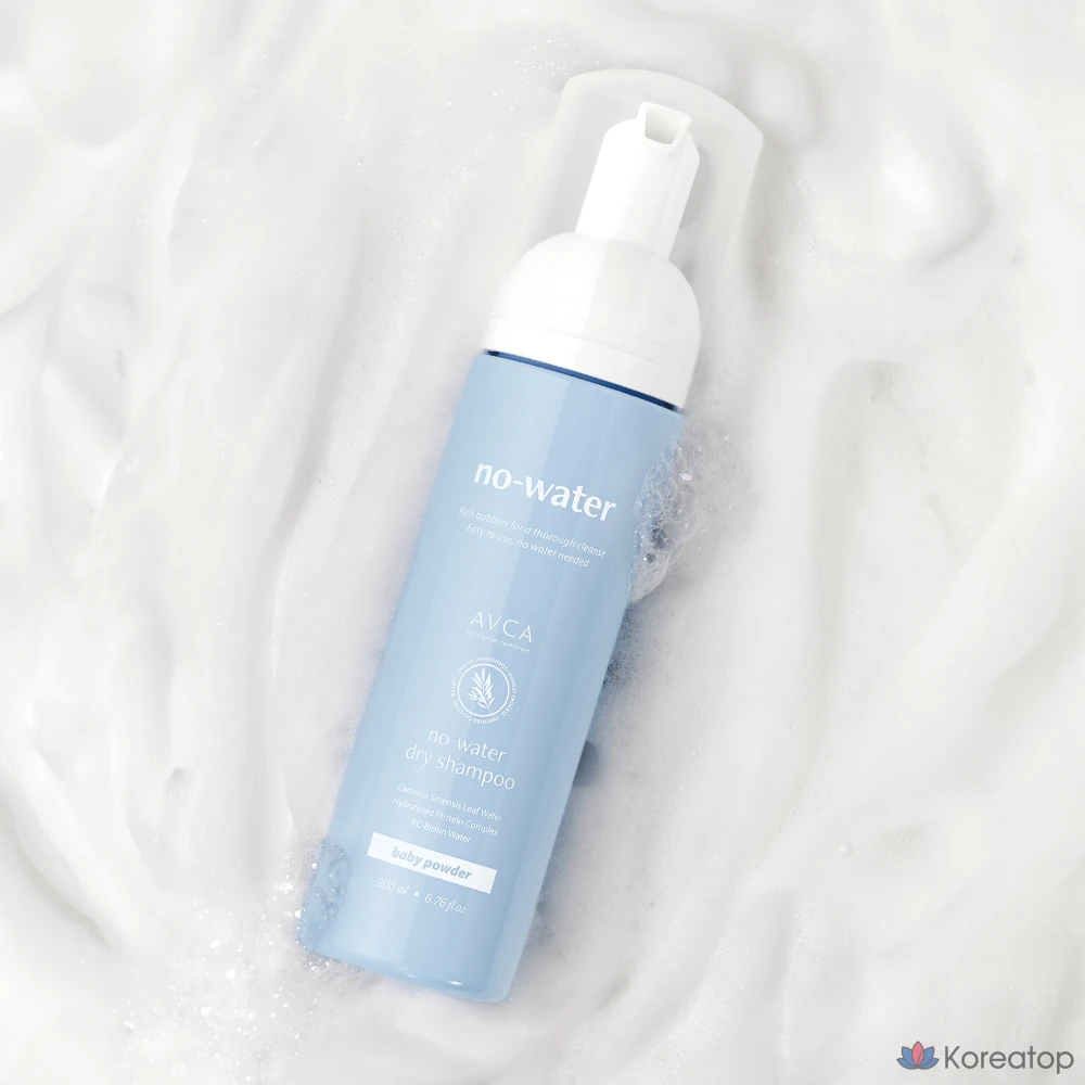 Сухой шампунь AVCA Perfume Bubble No Sebum, аромат Baby Powder, 200 мл, 1 шт.