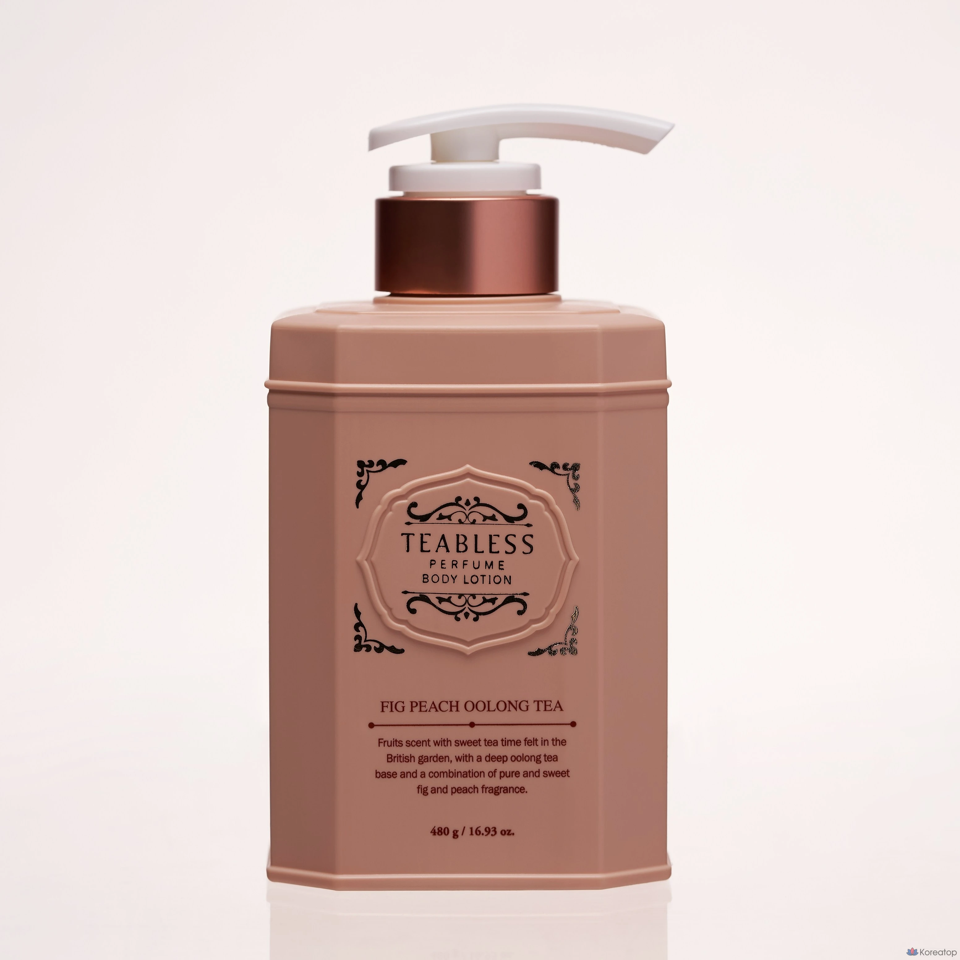 Лосьон для тела TEABLESS Perfume Body Lotion Pig Peach Oolong Tea, 480 г, 1 шт.