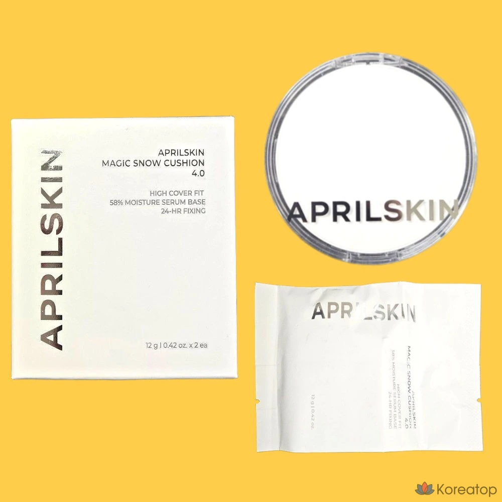 Кушон APRILSKIN Magic Snow Cushion 4.0, оттенок 22 Pink Beige, 1 шт.