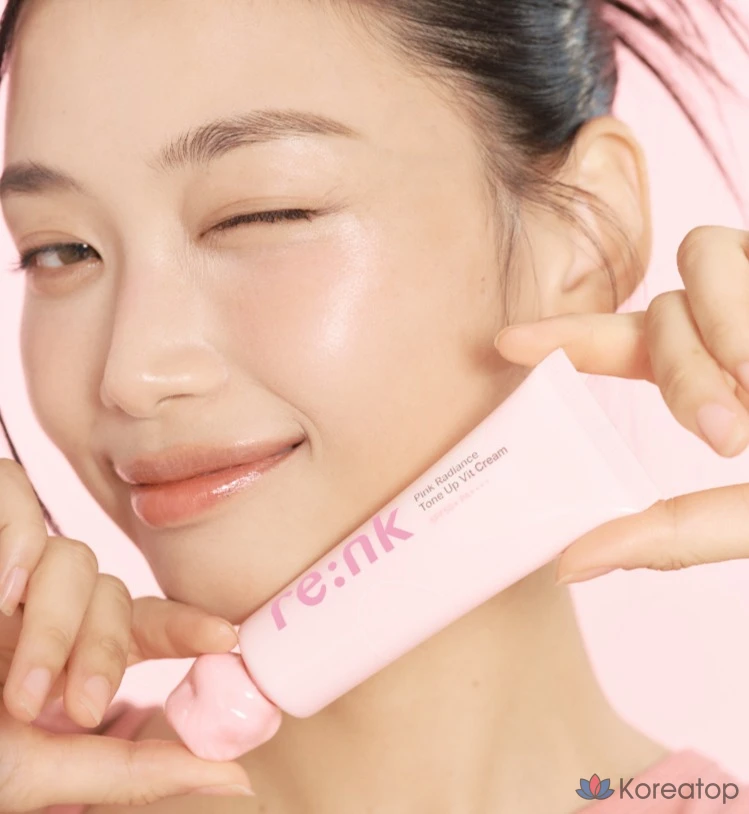Крем для лица Re:Nk Radiance Tone Up Light Cream SPF50+ PA++++, оттенок Pink, 50 мл, 1 шт.