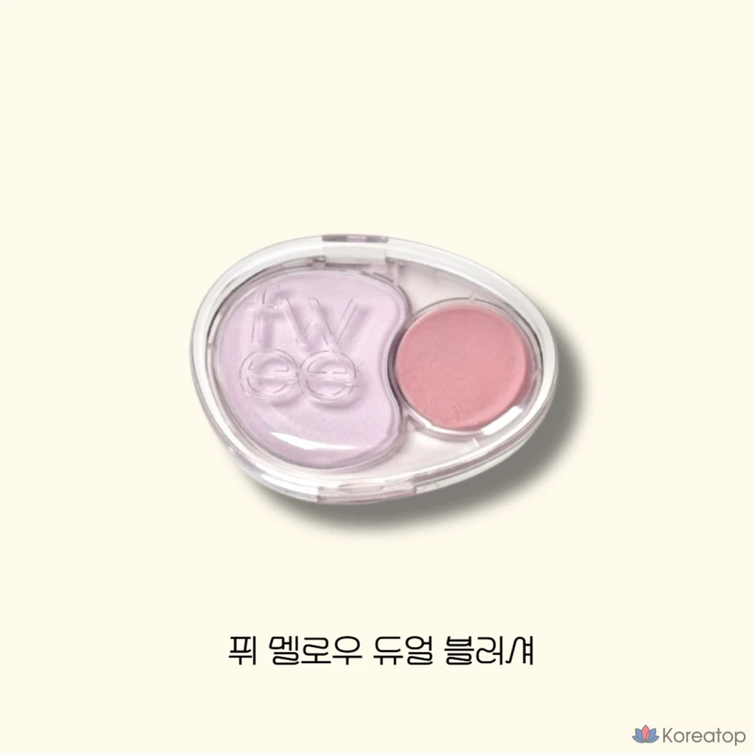 Румяна fwee Mellow Dual Blusher, оттенок Juicy Smile, 1 шт.