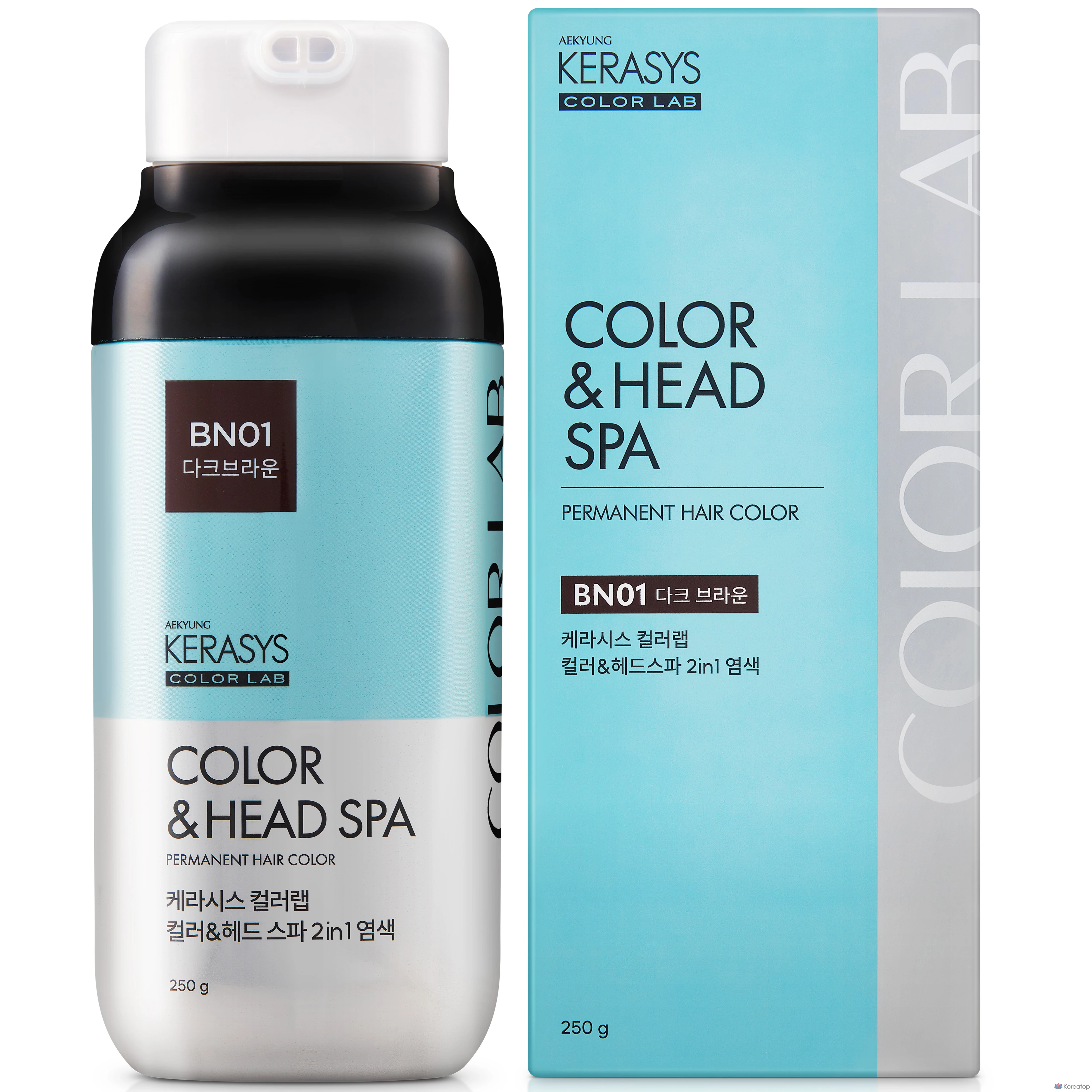 Краска для волос KeraSys Color Head Spa, оттенок Dark Brown, 250 г, 1 шт.