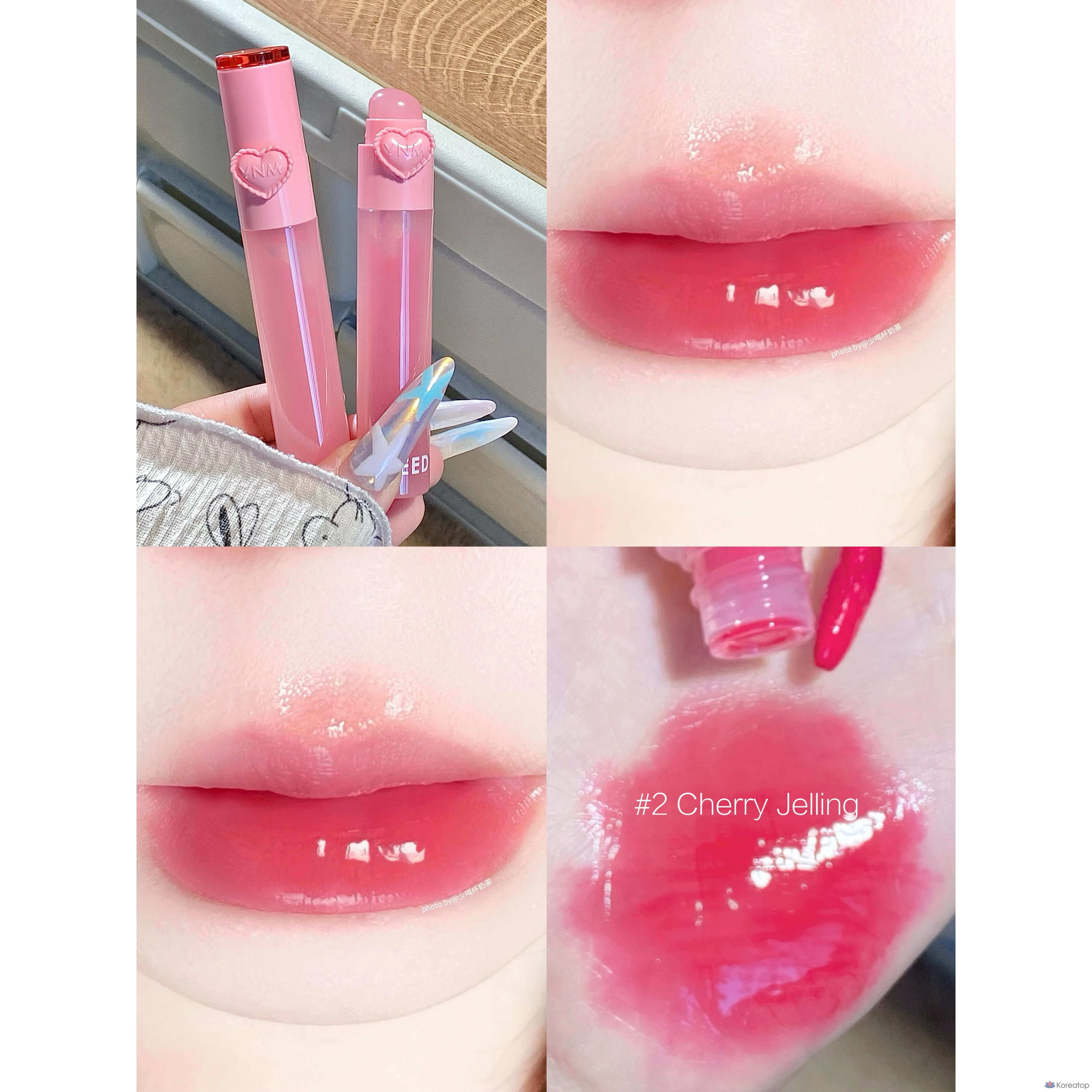Тинт для губ YNM Heart Jelly Tint, оттенок 02, 2.6 г, 1 шт.