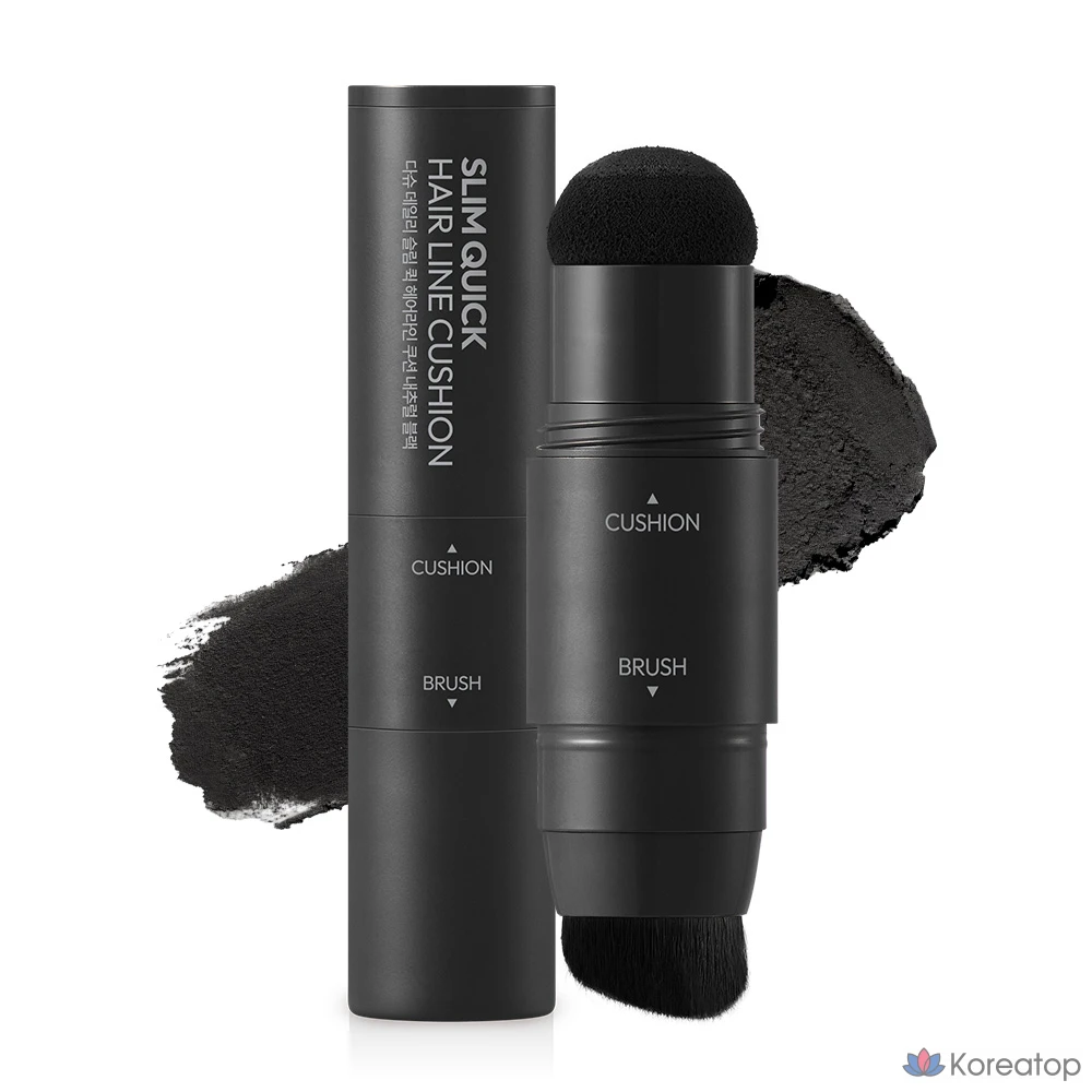 Кушон для волос DASHU Daily Slim Quick Hairline Cushion, оттенок Natural Black, 2.5 г, 1 шт.