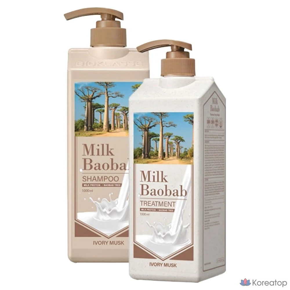 Триатмент для волос Milk Baobab Treatment, аромат Ivory Musk, 1 л, 1 шт.