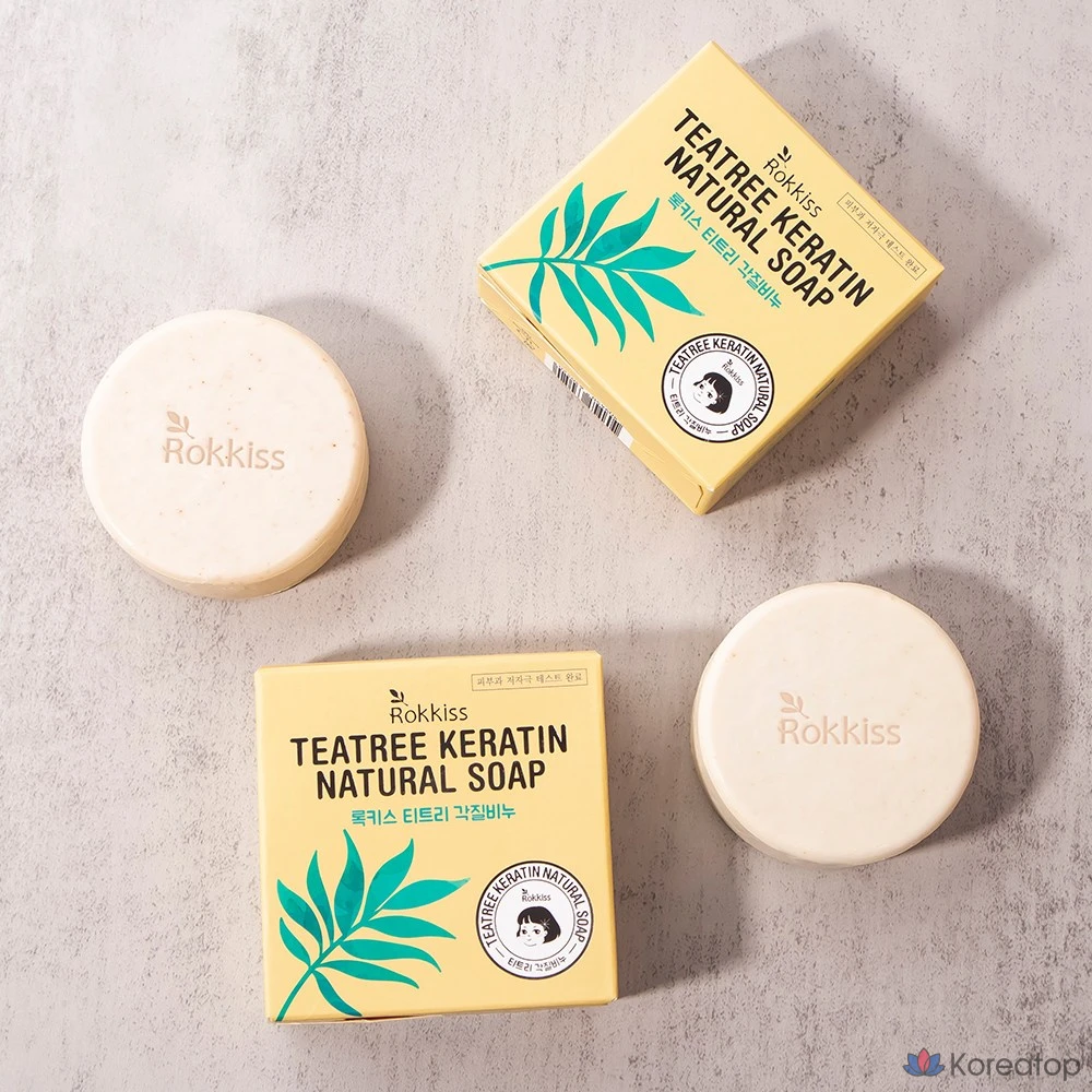 Мыло для умывания Rokkiss Tea Tree Exfoliating Soap, 100 г, 1 шт.