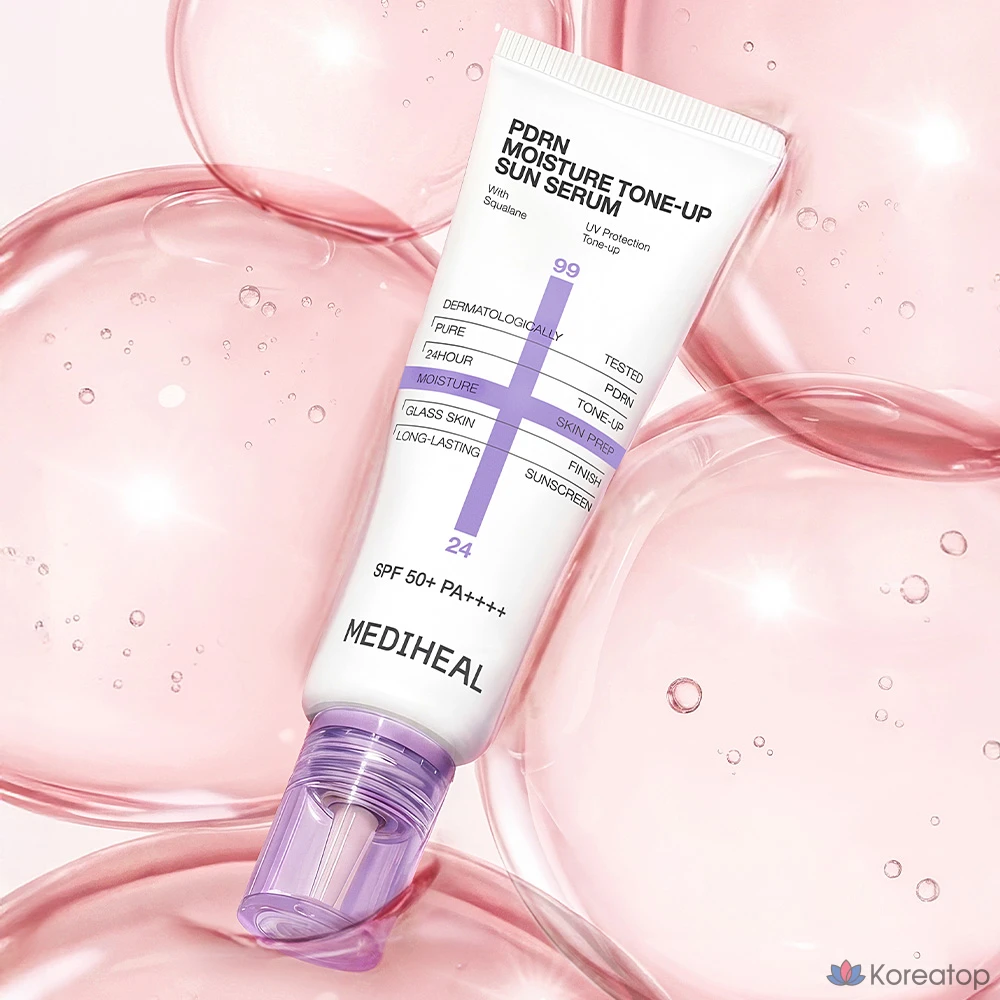 Солнцезащитная сыворотка MEDIHEAL PDRN Moisture Tone Up Sun Serum, 50 г, 1 шт.