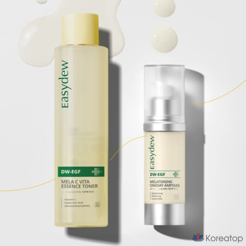 Тонер Easydew DW EGF Mela C Vita Essence Toner, 150 мл, 1 шт., фото 4