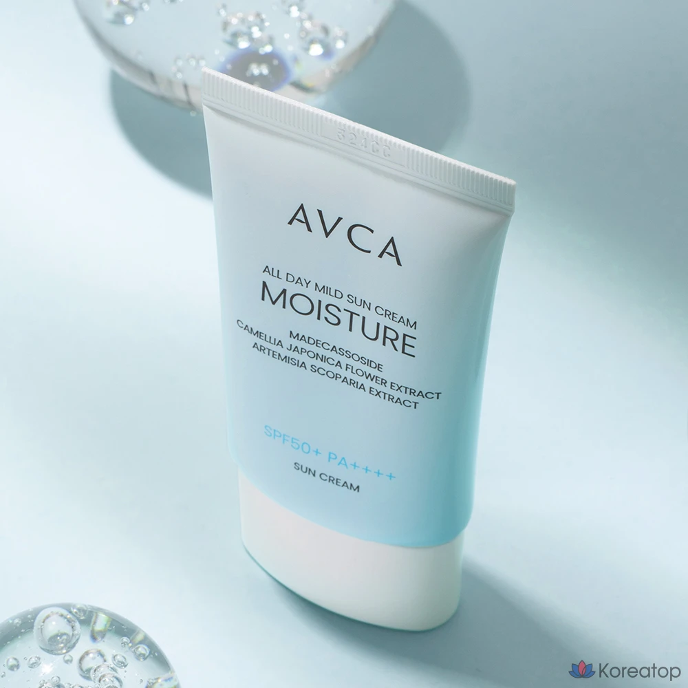 Солнцезащитный крем AVCA All Day Low Irritation Moisture Sun Cream SPF50+ PA++++, 35 мл, 1 шт.