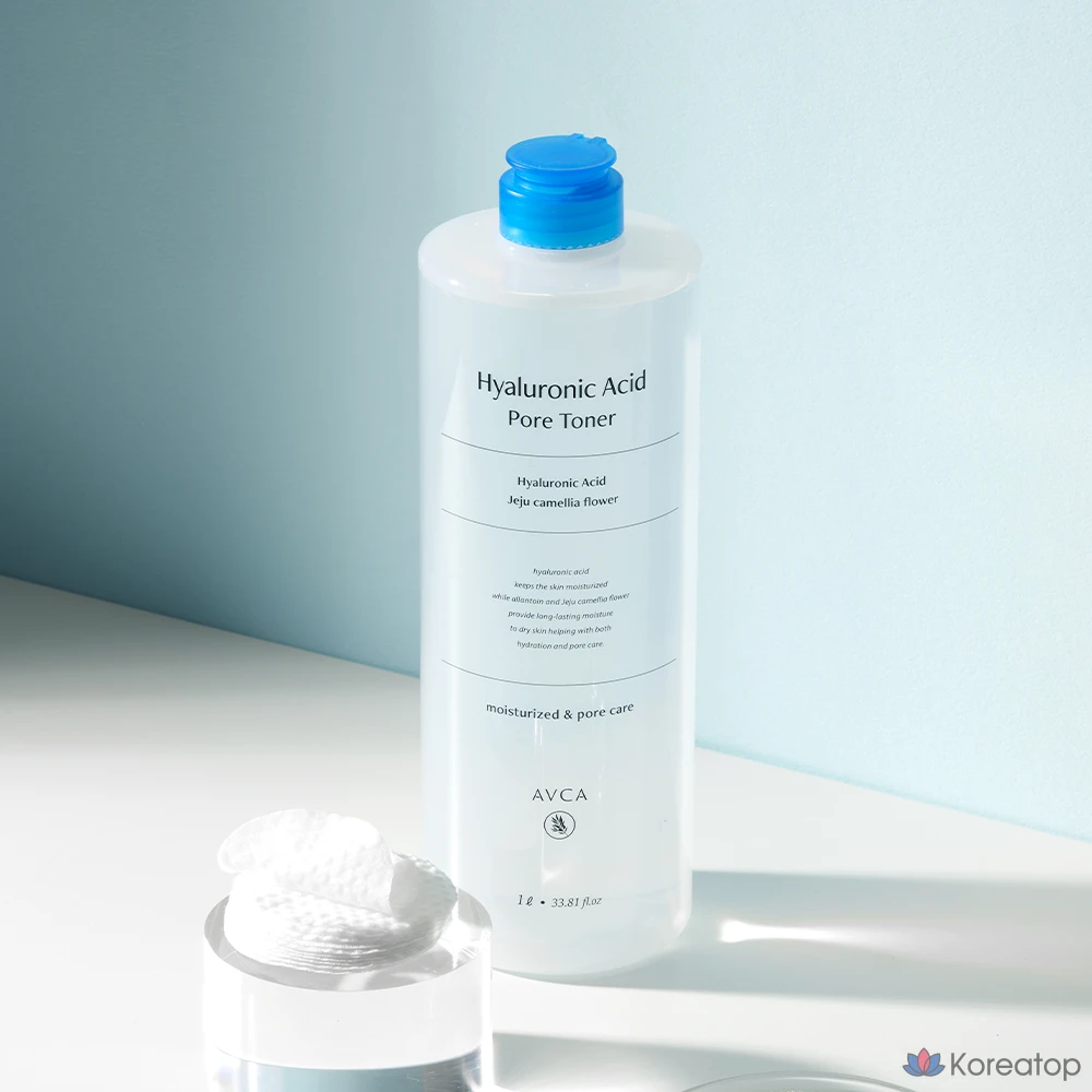 Тонер AVCA Low Molecular Hyaluronic Acid Pore Toner, 1 л, 1 шт.