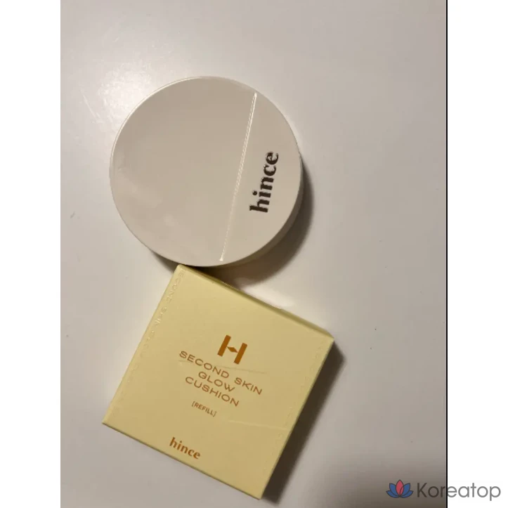 Кушон Hince Second Skin Glow Cushion (основа+сменный блок), оттенок 23 Sand, 1 шт.