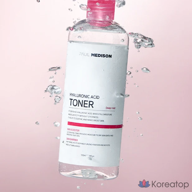 Тонер PAUL MEDISON Deep Red Hyaluronic Acid Toner, 510 мл, 1 шт.