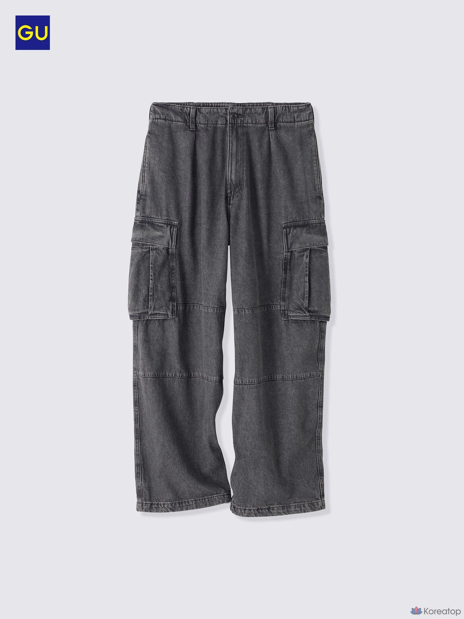 Джинсы-карго широкие Uniqlo Denim Wide Cargo Pants, фото 5