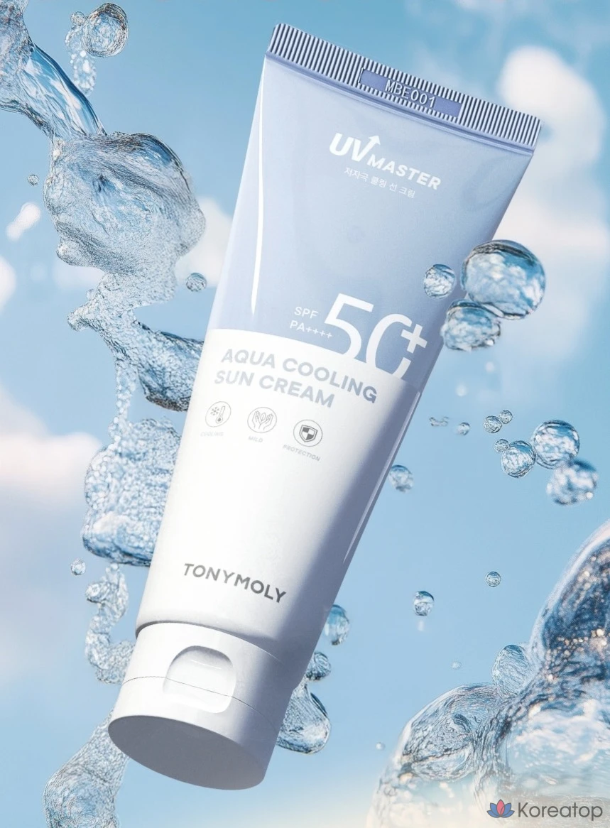 Солнцезащитный крем Tony Moly UV Master Aqua Cooling Sun Cream SPF50+ PA++++, 150 мл, 1 шт., фото 4