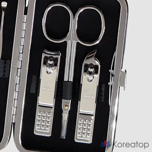 Набор для маникюра Three Seven 777 Nail Clipper Set TS-399VC Chrome Blue, 1 шт.