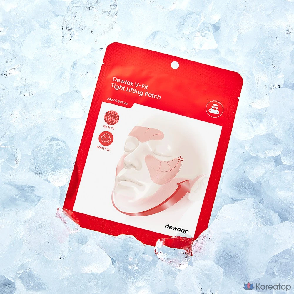 Тканевая маска для лица dewdap Face Lifting Patch V-Fit Tight, 5 шт.