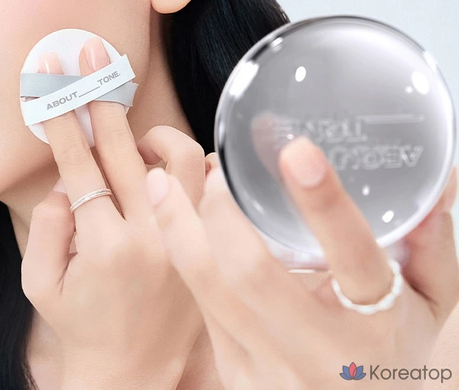 Кушон ABOUT TONE Skin Layer Fit Cushion Refill, оттенок 21 Cool Light, 13 г, 1 шт., фото 4