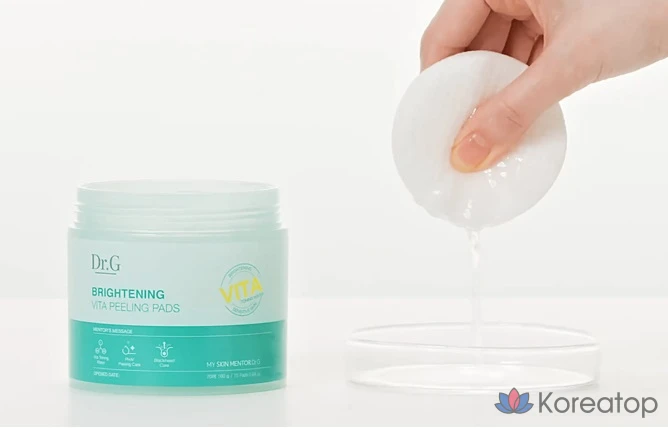 Пилинг-пэды Dr. G Brightening Vitamin Peeling Pad, 160 г, 70 шт.