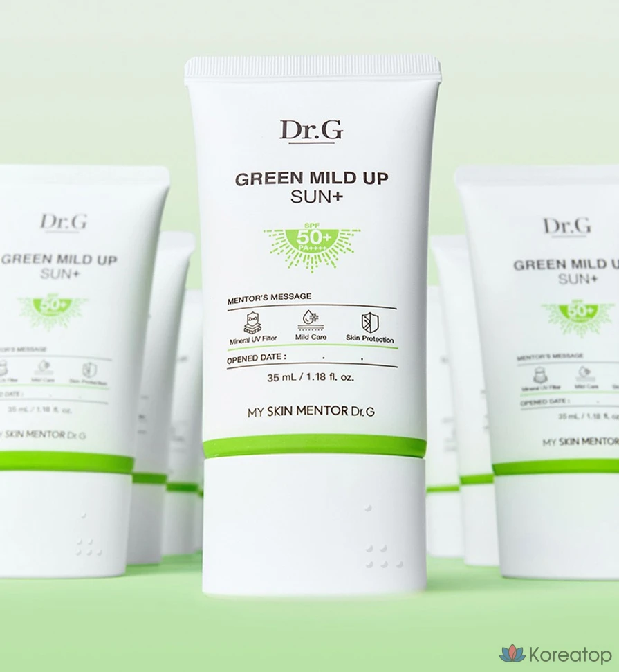 Солнцезащитный крем Dr. G Green Mild Up Plus Sun, SPF50+ PA++++, 35 мл, 1 шт.