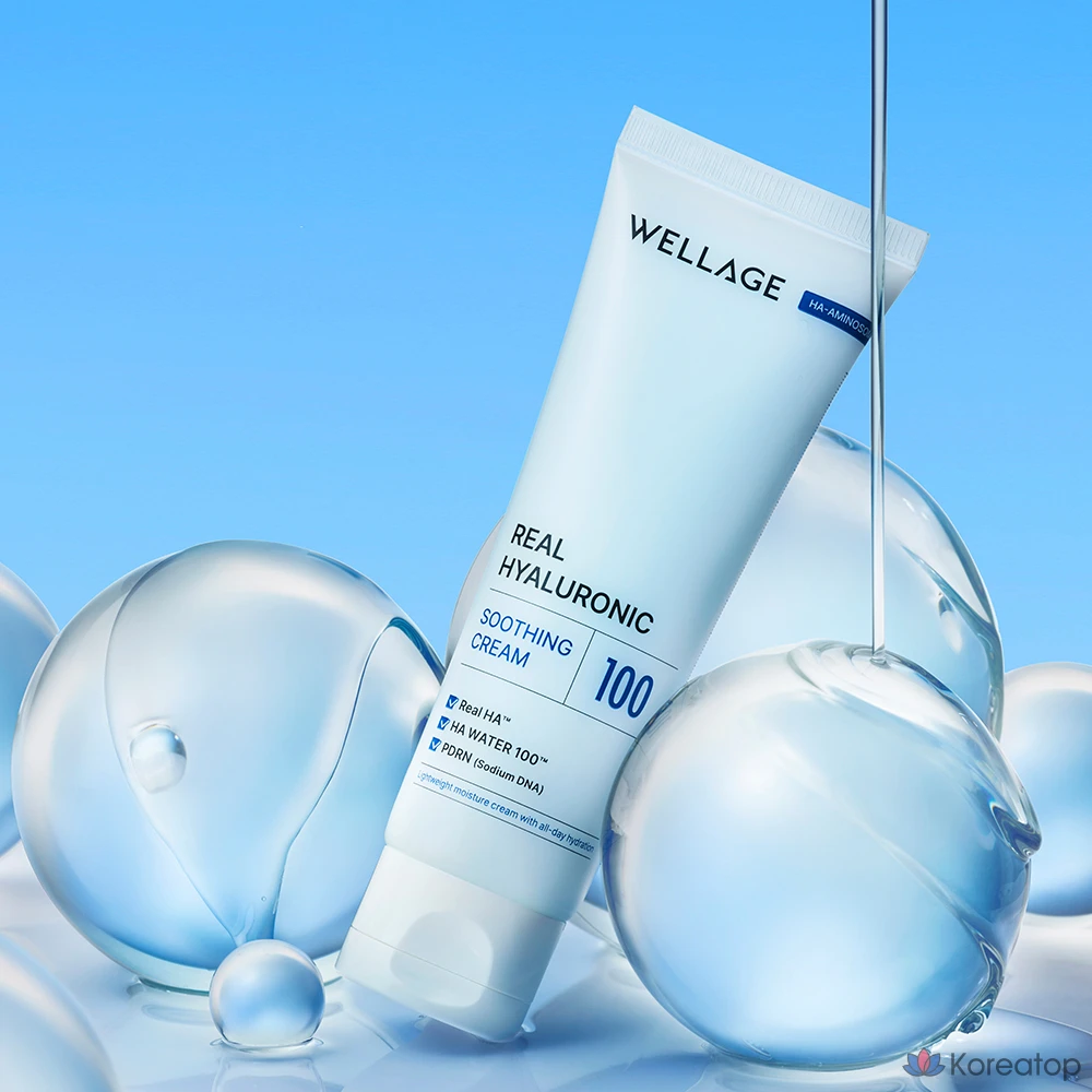 Крем WELLAGE Real Hyaluronic Soothing Cream, 80 мл, 1 шт.