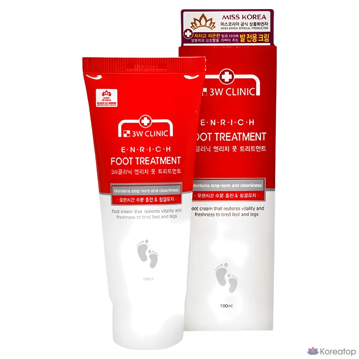 Триатмент для ног 3W Clinic Enrich Foot Treatment, 100 мл, 5 шт.