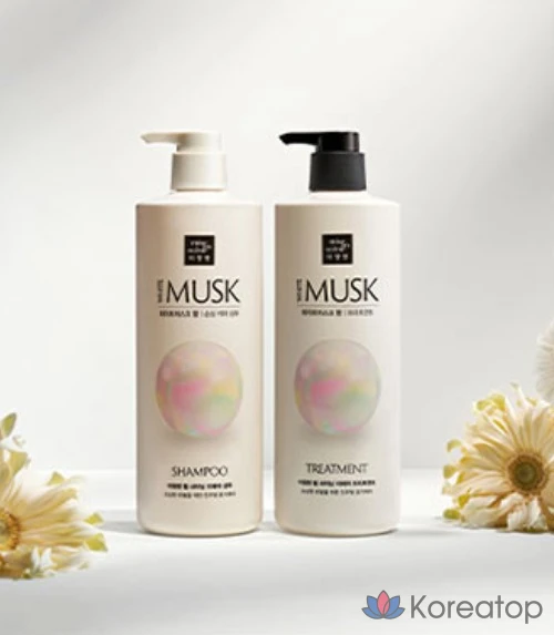 Шампунь Mise en Scene Pearl Shining Repair Shampoo, аромат White Musk, 1 л, 1 шт.